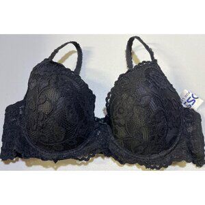 Hush Size 38C Lace Underwire Bra With Adjustable Straps & Hook Closure